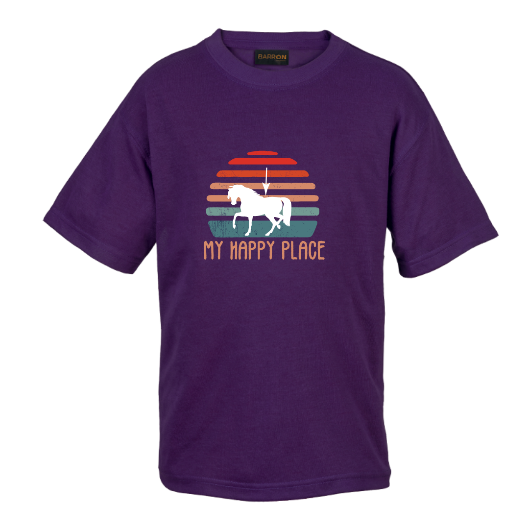 My Happy Place - 145g Crew Neck T-Shirt - Image 2