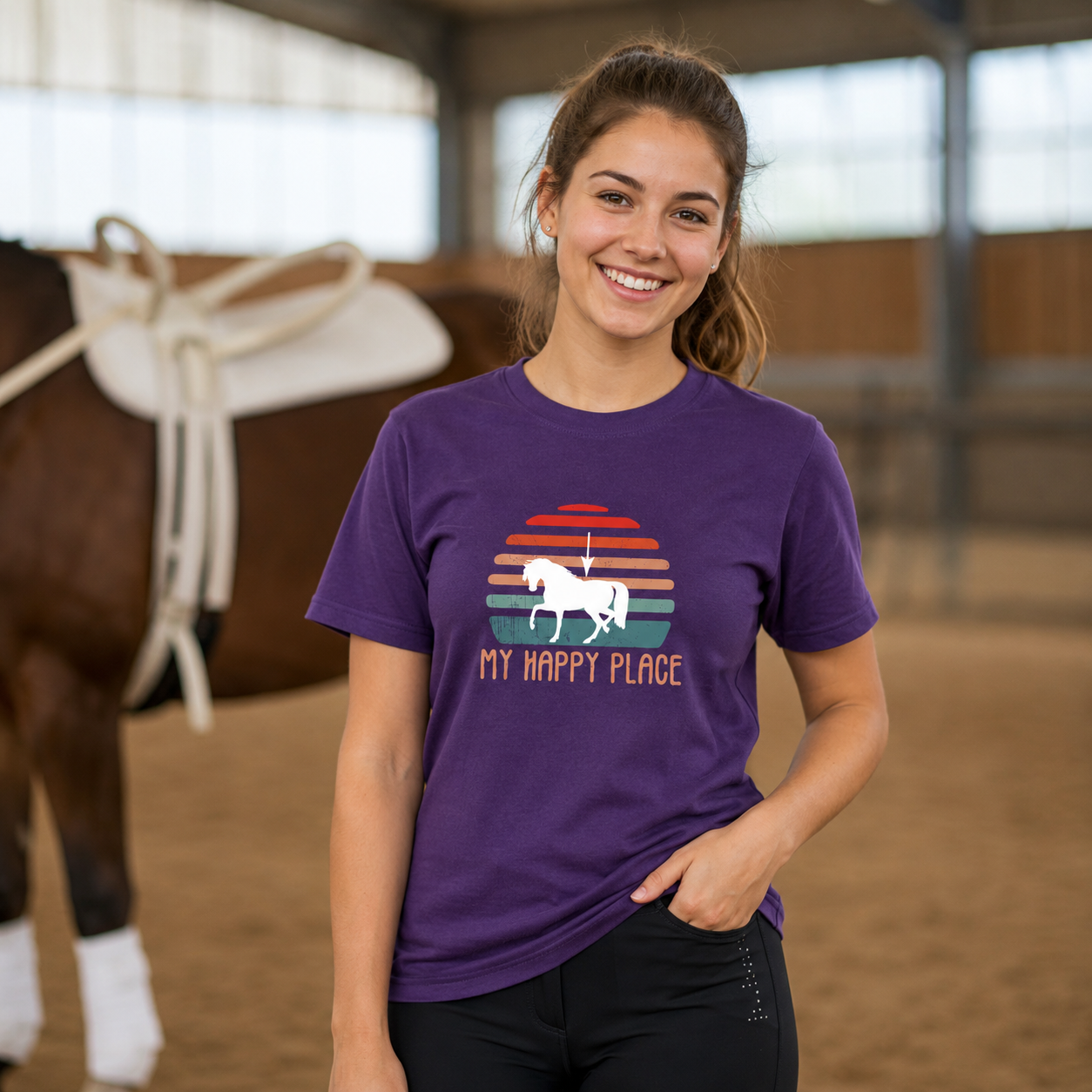 My Happy Place - 145g Crew Neck T-Shirt