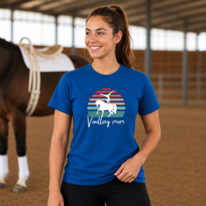 Vaulting Mom – 145g Crew Neck T-Shirt